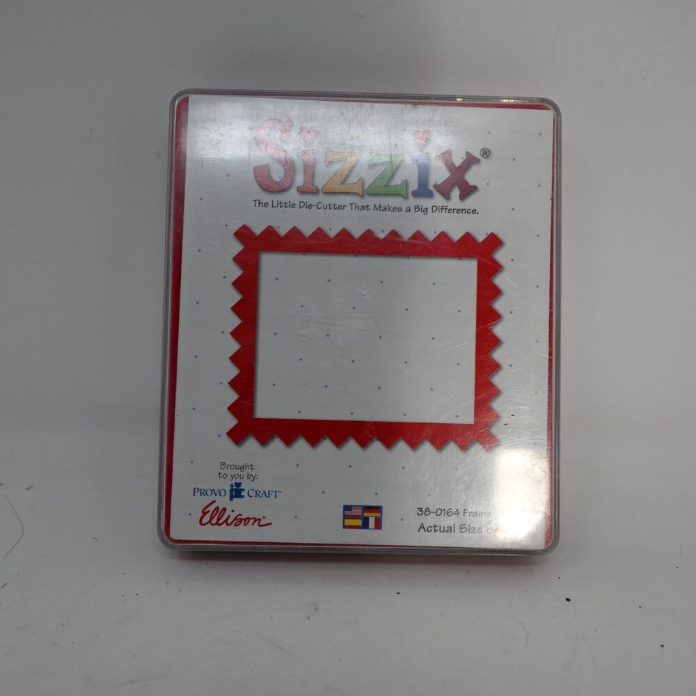 Sizzix Frame ZigZag Die 38-0164 Provo Craft Ellison Scrapbooking NOS